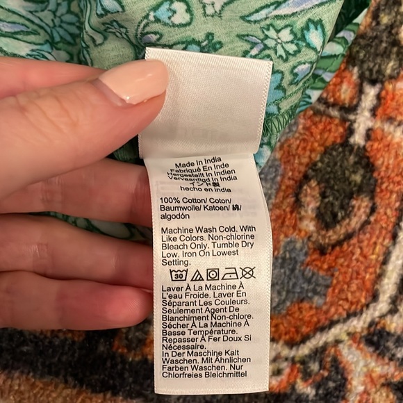 NWT J.Crew floral puff sleeve blouse | Women’s Size XS - Picture 7 of 7